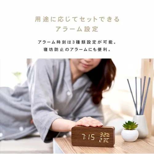 デジタル置時計 ICW-01WH 全3色_10