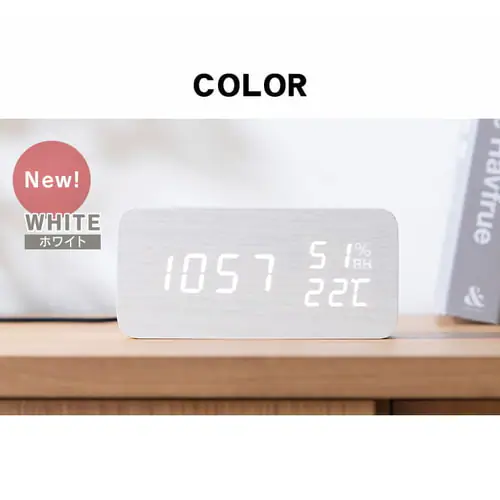 デジタル置時計 ICW-01WH 全3色_13