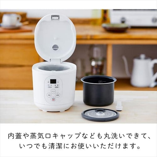 アイリスオーヤマ　炊飯器 炊飯器 1.5合 マイコン式 RC-MF15-W ホワイト H516864 │アイリス