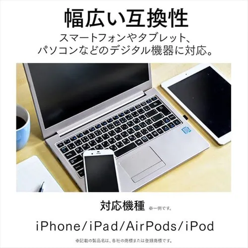 【メール便】USBケーブル 2m ICAL-A20-W ホワイト【代引き不可】_3
