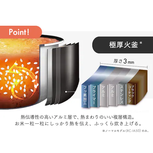 ���ъ� 5.5�� IH 50�������� RC-IL50-W �Ɍ��Ί� �z���C�g_5