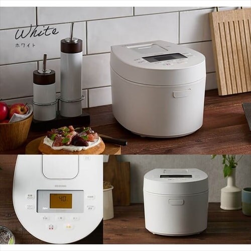 炊飯器 3合 IH 50銘柄炊き RC-IL30-W ホワイト H517438 │アイリス