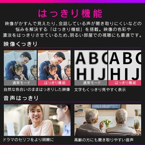 【訳あり】AI機能音声操作対応4Kチューナー内蔵液晶テレビ 50インチ 50XUC38VC _6