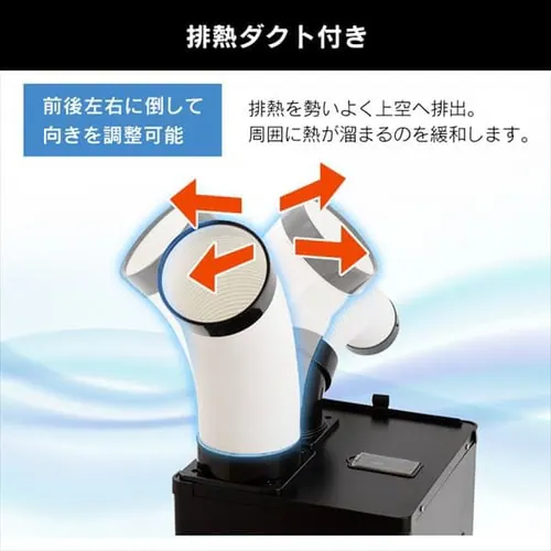スポットクーラー 2.5kW ISAC-1201-B ブラック_7