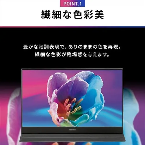 【訳あり】ポータブルモニター 15.6インチ スタンドカバー付き LUCA ILD-A16262KS-B_4