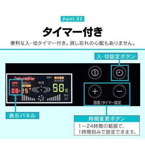 除湿機 コンプレッサー式 75畳 50L 大型 キャスター付 据付工事不要