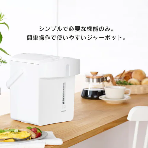 【訳あり】ジャーポット 2.2L メカ式 IMHD-122-W ホワイト_2