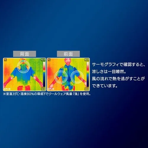 クールウェア WORK 半袖 CHW-M02-G Mグリーン_5