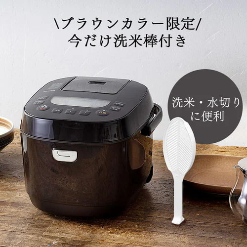 【訳あり】炊飯器 マイコン式 10合炊き 40銘柄炊き RC-ME10-B 極厚火釜 ブラック_2
