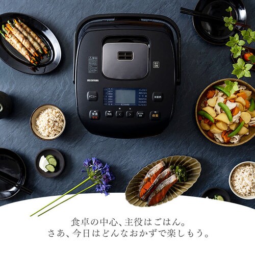 炊飯器 10合 圧力IH 40銘柄炊き RC-PD10-B 極厚火釜 ブラック H518636