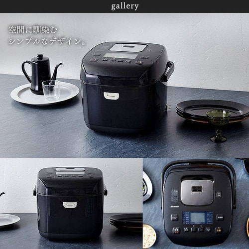 炊飯器 10合 圧力IH 40銘柄炊き RC-PD10-B 極厚火釜 ブラック H518636