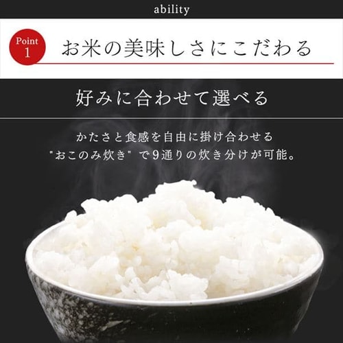 炊飯器 10合 圧力IH 40銘柄炊き RC-PD10-B 極厚火釜 ブラック H518636