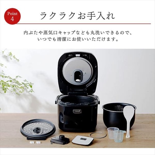 炊飯器 10合 圧力IH 40銘柄炊き RC-PD10-B 極厚火釜 ブラック H518636