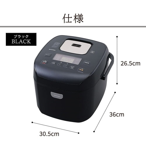 炊飯器 10合 圧力IH 40銘柄炊き RC-PD10-B 極厚火釜 ブラック H518636