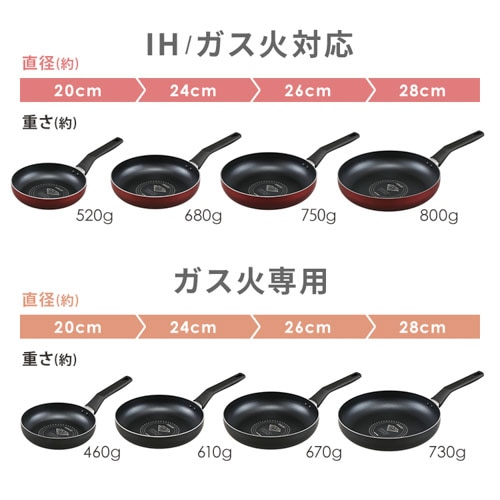 フライパン 28cm ガス火専用 ダイヤモンドコートパン VDG-F28 ブラック