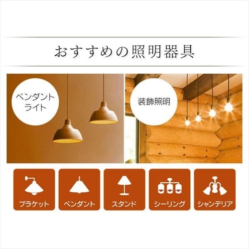 2個セット】LEDフィラメント電球 E17口金 全方向タイプ 40W形相当 昼