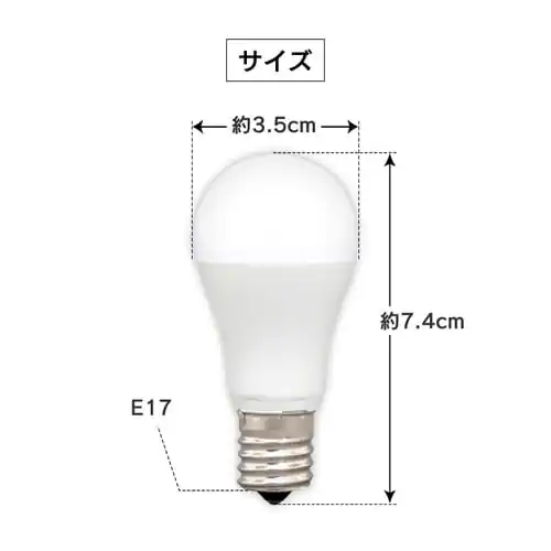 LED�d�� E17���� �L�z���^�C�v 25W�`���� �����F ���`���Ή� LDA2D-G-E17-2T6_14