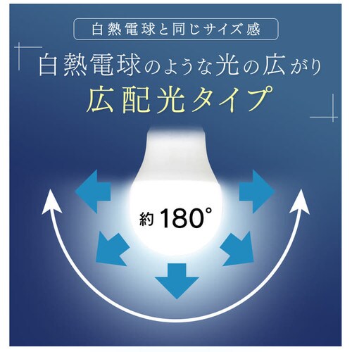 �y2�Z�b�g�zLED�d�� E17���� �L�z���^�C�v 60W�`���� �����F ���`���Ή� �f�M�ގ{�H���Ή� LDA6N-G-E17-6T72P_7