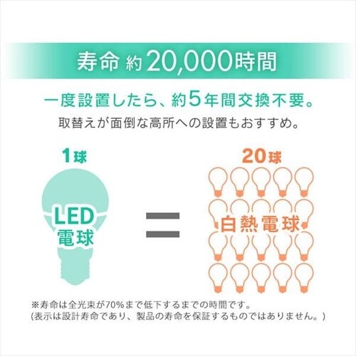 LED�d�� E26���� �L�z���^�C�v 60W�`���� �����F ���`���Ή� LDA7N-G-6T6-E_7