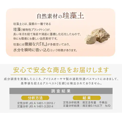 バスマット 珪藻土 Mサイズ SKBM-4535_3