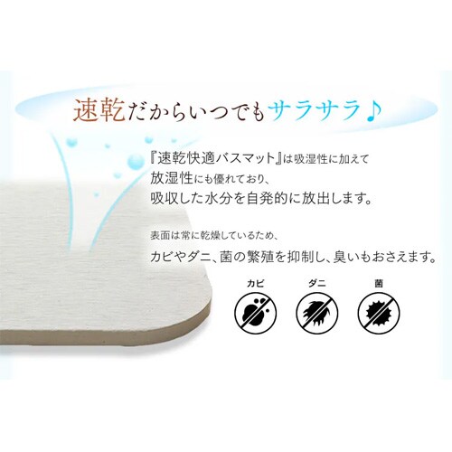 バスマット 珪藻土 Mサイズ SKBM-4535 H524183 │アイリスオーヤマ公式