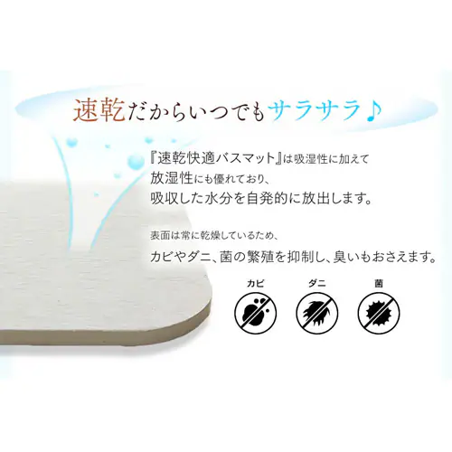 バスマット 珪藻土 Mサイズ SKBM-4535_5