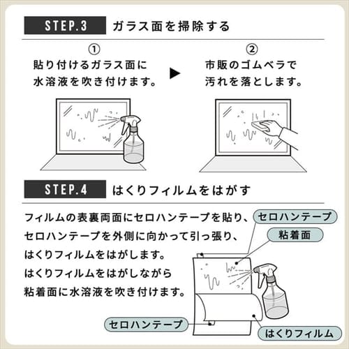 飛散防止フィルム 32×180cm HBF-3218N 防災グッズ 防災用品 飛散