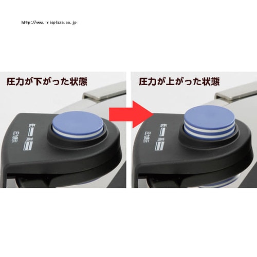 【IH対応】KITCHEN CHEF かんたん開閉圧力鍋 6L EH-KPC-60E_7