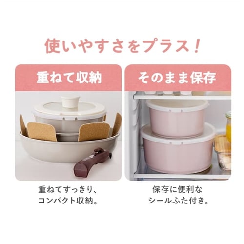 フライパン 9点セット IH ガス火 鍋敷き付き セラミックカラーパン CC