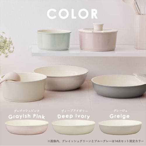 フライパン 9点セット IH ガス火 鍋敷き付き セラミックカラーパン CC