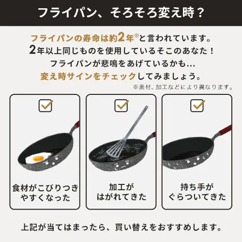 フライパン 26cm IH/ガス火対応 ダイヤモンドコートパン ISN-F26_1