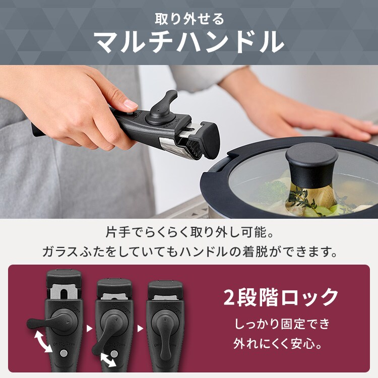 ダイヤモンドコートパン 12点セット IH／ガス火対応 IPDCI-T12