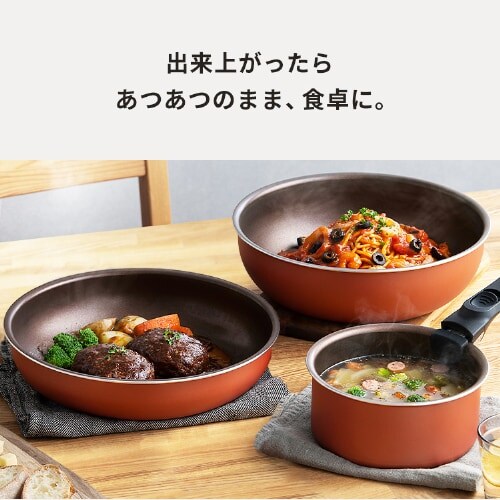 フライパン 6点セット ガス火専用 ダイヤモンドコートパン PDCG-T6S