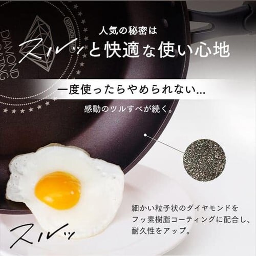 【訳あり】ダイヤモンドコートパン 6点セット H-GS-SE6 ピンク _3