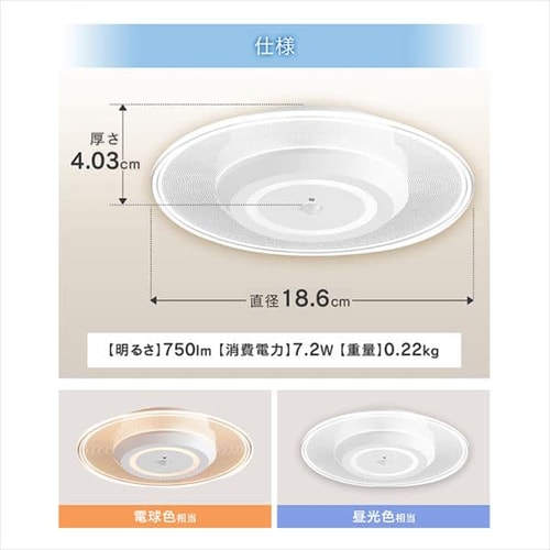4個セット】パネルライト 小型 LED 750lm 人感センサー付 昼光色 玄関