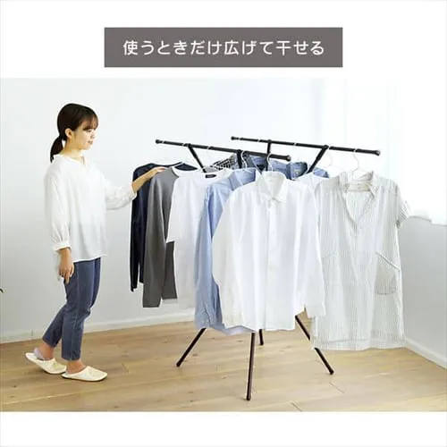 物干し 室内用 折りたたみ式 SSM-135X ブラック_4