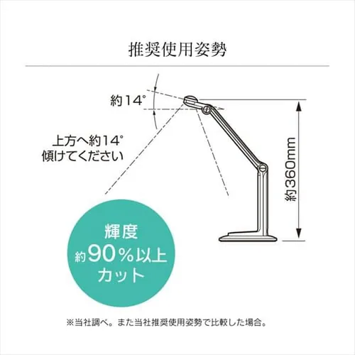 LED�f�X�N���C�g 1500lx �܂��݉\ LDL-302-W �z���C�g_4