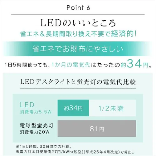 LED�f�X�N���C�g 1500lx �܂��݉\ LDL-302-W �z���C�g_11
