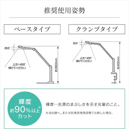 LED�f�X�N���C�g 3000lx �N�����v�^�C�v LDL-701CL-W �z���C�g_8