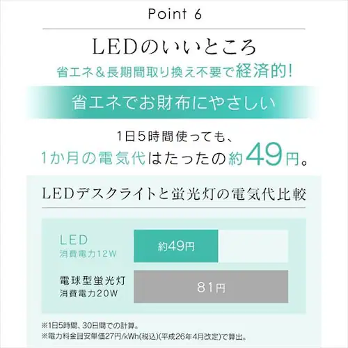 LED�f�X�N���C�g 3000lx �N�����v�^�C�v LDL-701CL-W �z���C�g_15