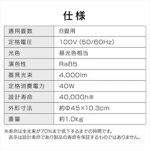 �y�󂠂�zLED�V�[�����O���C�g 8������_13