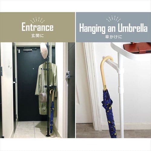 突っ張り棒 ポールハンガー 伸縮 SSP-280 ホワイト H535455 │アイリス