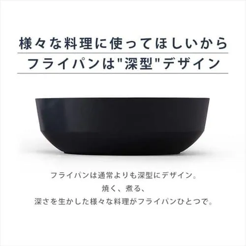 フライパン 6点セット IH/ガス対応 ルオント LUO-SE6W ホワイト_16