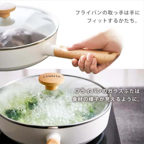 フライパン 6点セット IH/ガス対応 ルオント LUO-SE6W ホワイト_20