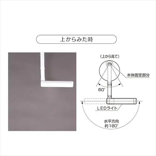 LEDデスクライト 2000lx ベースタイプ LDL-71K-W ホワイト_13