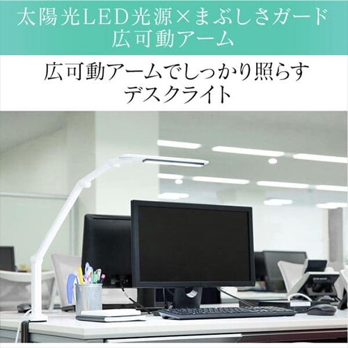 LED�f�X�N���C�g 701�N�����v�^�C�v �z���C�g LDL-71CLK-W_3