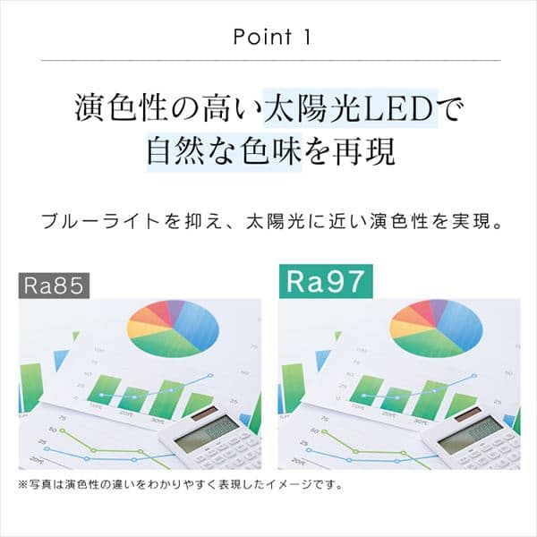 LEDデスクライト 2000lx クラウンタイプ LDL-71CLK-W ホワイト H535718