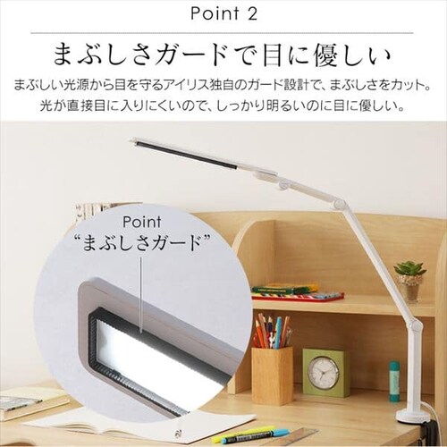 LED�f�X�N���C�g 701�N�����v�^�C�v �z���C�g LDL-71CLK-W_6