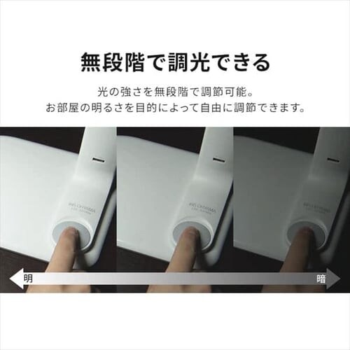 LED�f�X�N���C�g �X�^���h/USB�|�[�g�t LDL-501RN-W �z���C�g_12