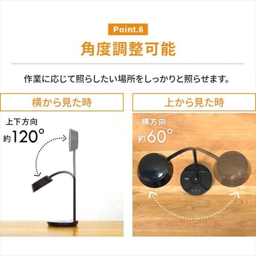 �y2�Z�b�g�z LED�f�X�N���C�g ���C�����X�[�d USB�|�[�g�t ���u���^�C�v LDL-QFDL-W �z���C�g_12